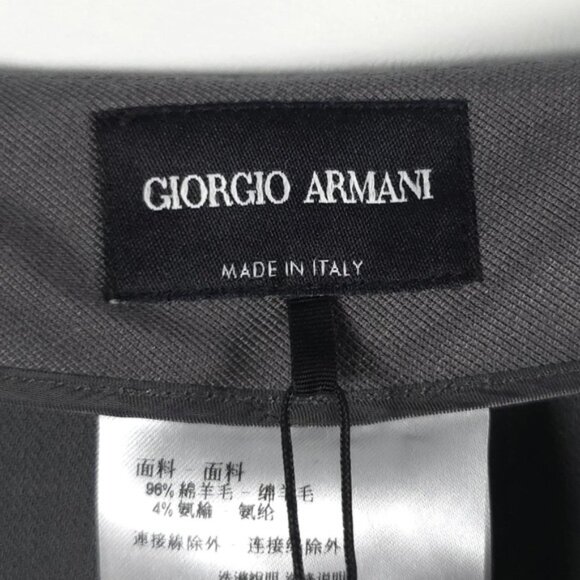 NWT GIORGIO ARMANI‎ MADE IN ITALY 🇮🇹 VIRGIN WOOL Trousers Pockets Zip Hem 44 - Picture 4 of 15